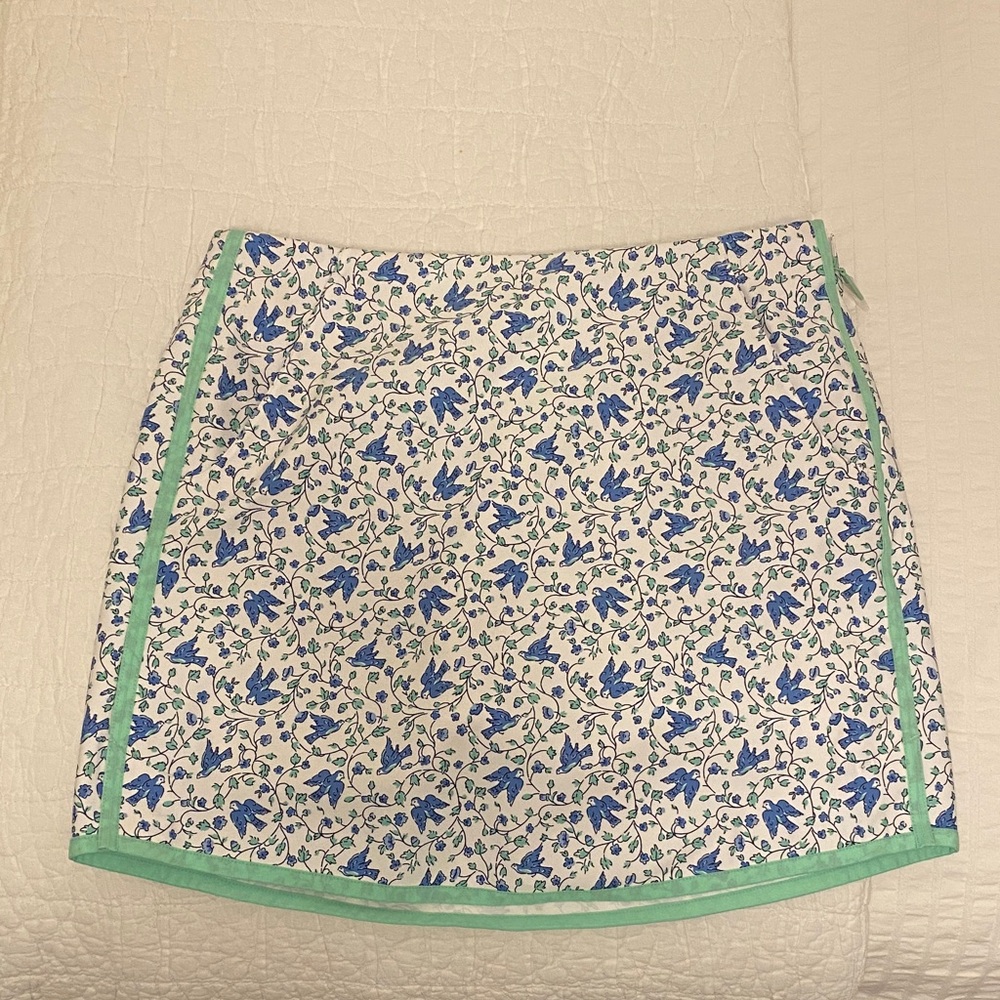 Polo Golf Ralph Lauren-  Floral Mini GOLF Skirt with Green Trim NWOT